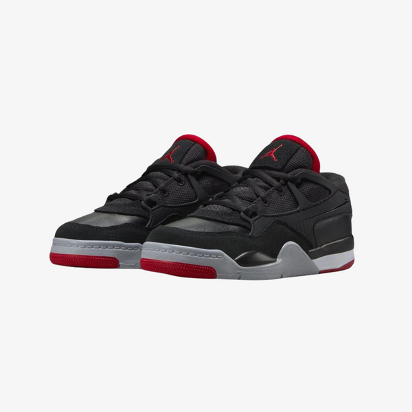 preschool jordan 4 rm (black/varsity red/wolf grey)