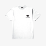 mens huf x greddy parts s/s tee (white)