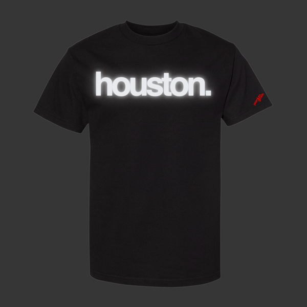 mens premiumgoods houston. s/s tee (black/reflective)