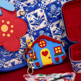 house bag charm (blue)