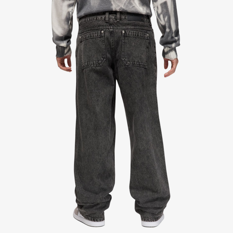 mens jordan denim pants (black)