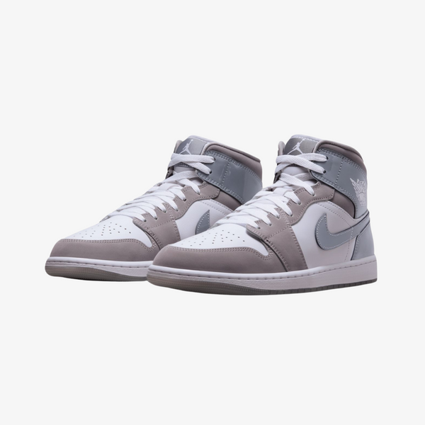 mens jordan 1 mid se (white/cool grey)