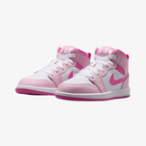 preschool jordan 1 mid (pink foam/china rose)