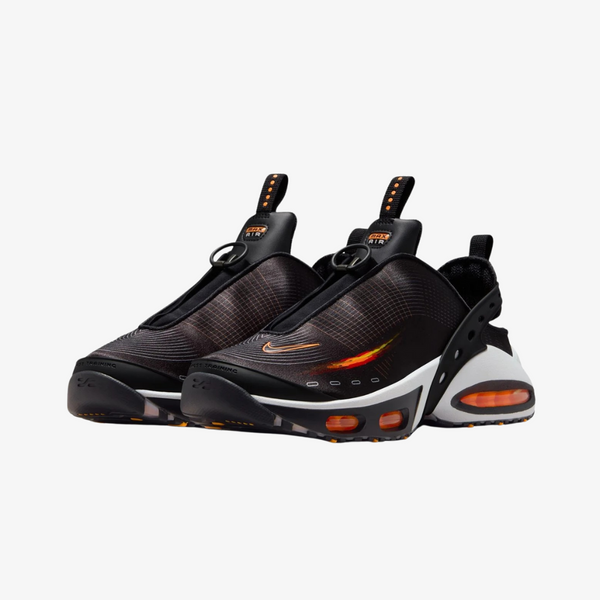 womens nike air max craze (black/bright citrus)