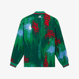 mens adidas x brain dead l/s jersey (red/bold green/blue)