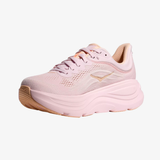 womens hoka bondi 9 (lilac cream/tangerine glow)