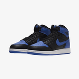 gradeschool jordan 1 retro high og (black/game royal/white)