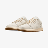 womens jordan 1 low se (chalk/chalk-metallic gold-pearl white)