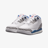 toddler jordan 3 retro "true blue" (white/fire red-true blue)