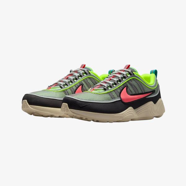 mens nike air zoom spiridon (barely volt/hot punch)