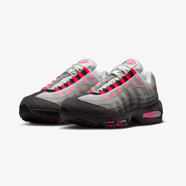 mens nike air max 95 big bubble (black/solar red)