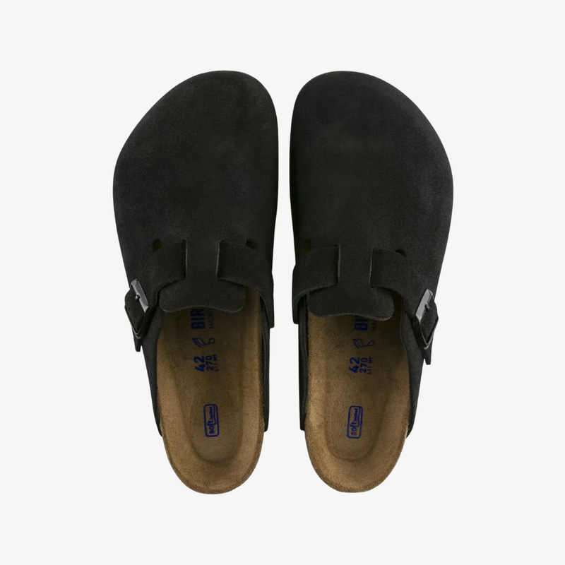 mens birkenstock boston bs (black)