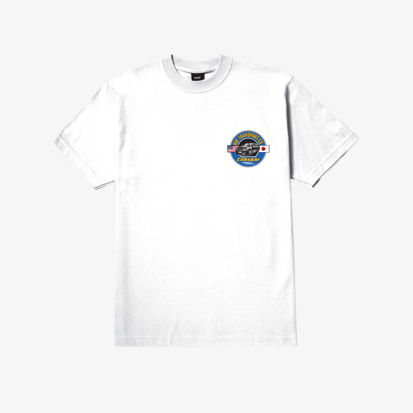 mens huf x greddy transport s/s tee (white)