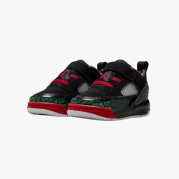 toddler jordan spizike low (black/varsity red/classic green)