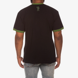 mens billionaire boys club record s/s knit (black)