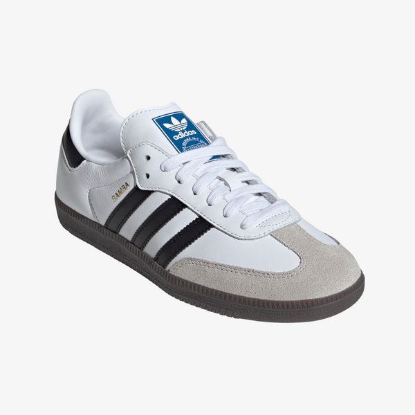 womens adidas samba (white/black/gum)