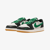 gradeschool jordan 1 retro low og (phantom/pine green-black)