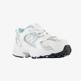 toddler new balance 530 bungee (silver/white)