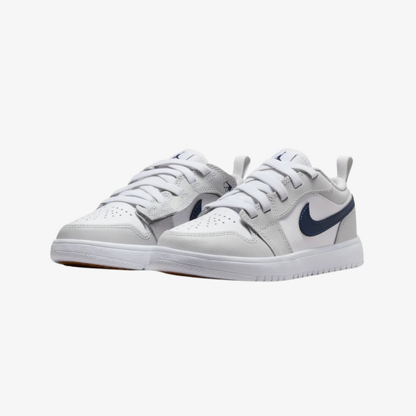 preschool jordan 1 low alt (white/midnight navy)