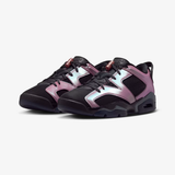 womens jordan 6 retro low (black/black-desert berry)