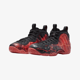 mens nike air foamposite one x stranger things (black/bright crimson)