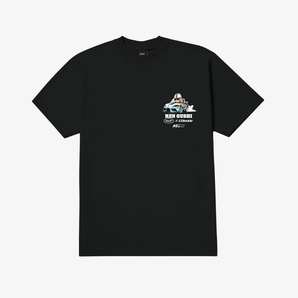 mens huf x greddy gushi s/s tee (black)