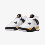 toddler jordan 4 retro (white/tour yellow-dark blue grey-black)
