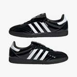 womens adidas samba lt (patent leather/black/white)