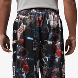 mens jordan printed cat scratch shorts (black)