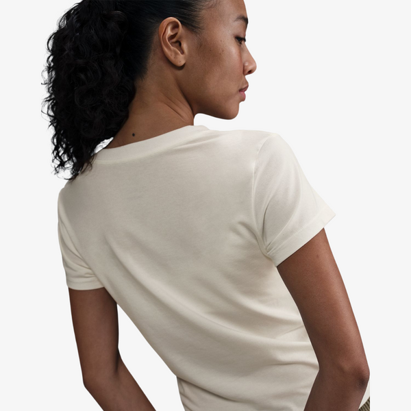 womens nike slim s/s tee (white)