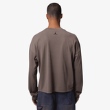 mens jordan m j air os l/s tee (cave stone)