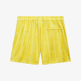 mens adidas x brain dead football short (bold gold)