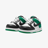 toddler nike dunk low (off white/black-malachite)
