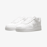 mens nike air force 1 '07 premium patent leather (white/white)