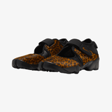 womens nike air rift (black/desert ochre)