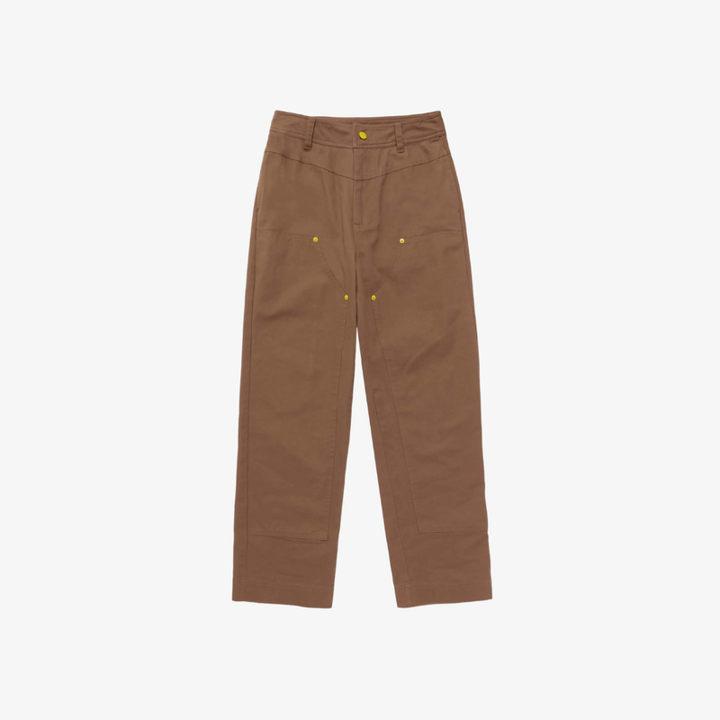 womens melody ehsani country western carpenter pant (brown)