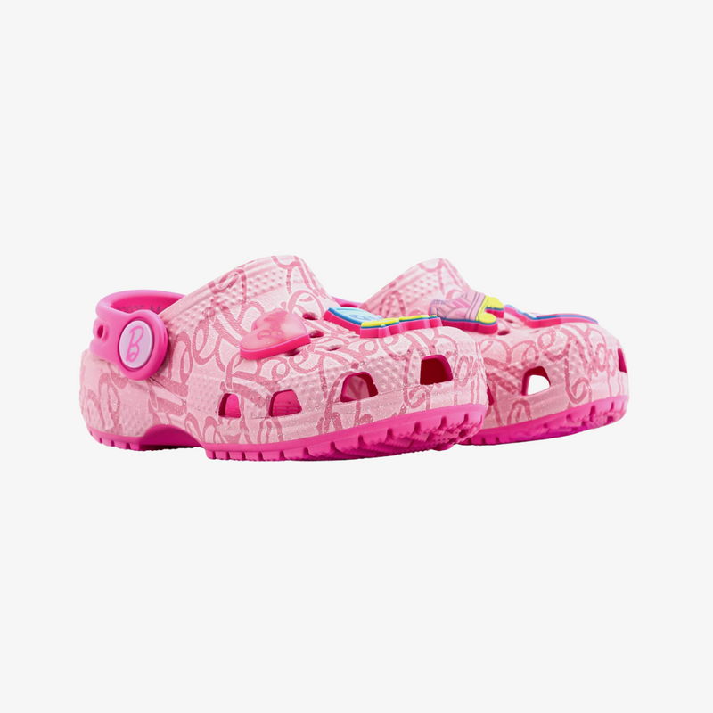 toddler crocs x mattel barbie classic clog (pink)