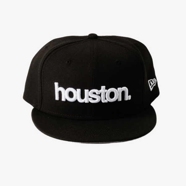 new era x premiumgoods. houston. 59fifty fitted (black/white)