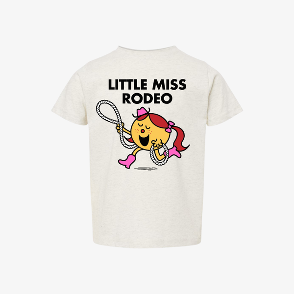 kids premiumgoods. little miss rodeo s/s tee (heather oatmeal)