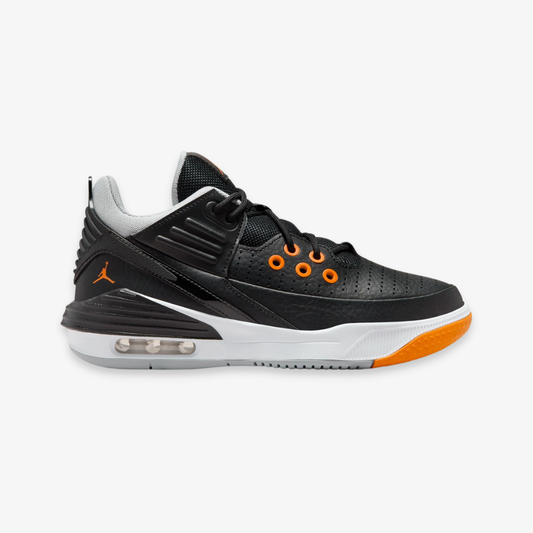 gradeschool jordan max auro 5 (black/magma orange) – Premium Goods