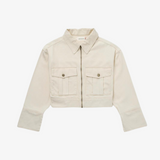 womens honor the gift oversized workman jacket (bone)