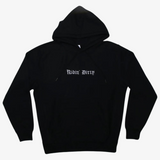 mens ridin' dirty old english logo pullover hoodie (black)
