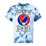 mens ridin dirty grateful screwhead tie dye s/s tee (blue crystal)