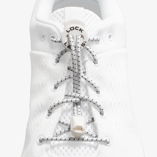 kids lock laces original no-tie shoelaces (white)