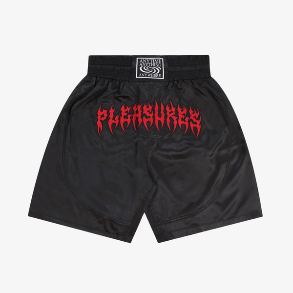 mens pleasures anywhere muay thai shorts (black)