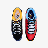 mens jordan 9 retro low (black/challenge red-deep royal blue)