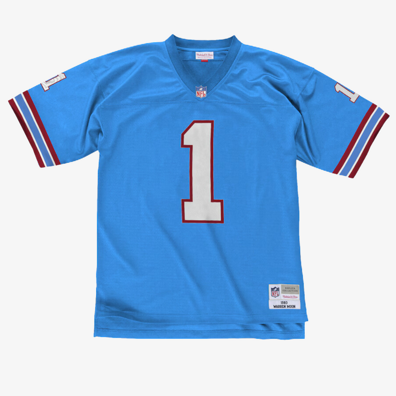 mens mitchell and ness warren moon jersey (blue)