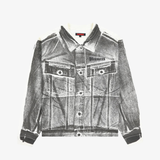 mens pleasures trucker heavyweight l/s tee (bone)