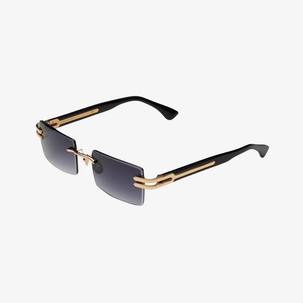 mens james oro sunglasses baron authentic (black/gold)