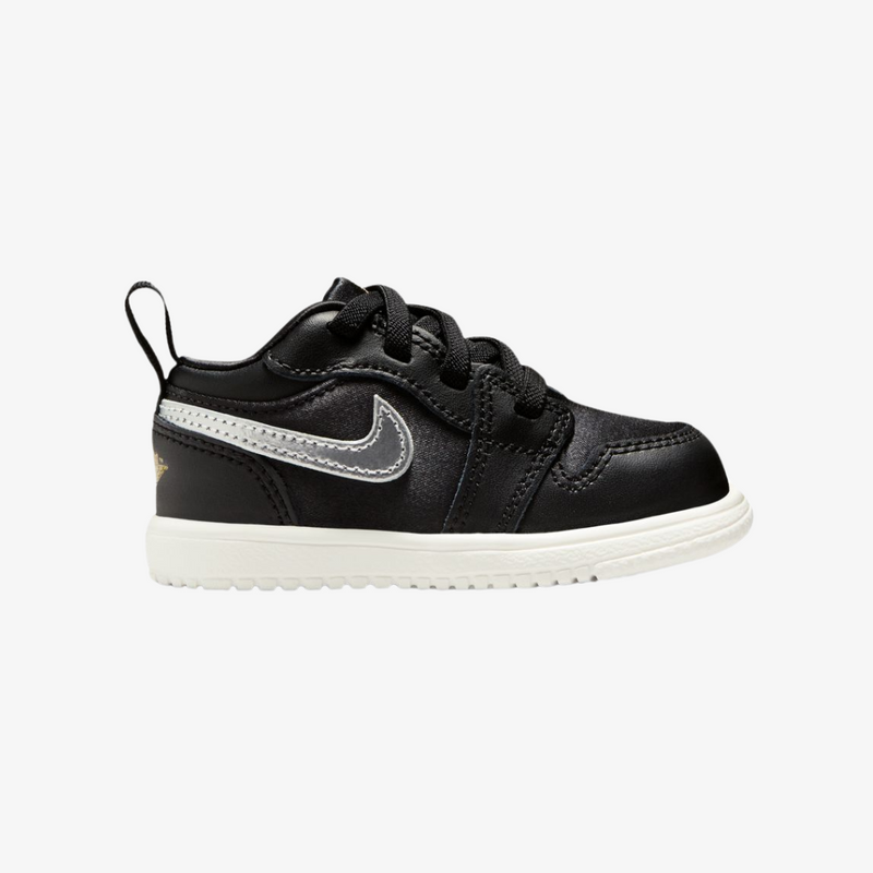 toddler jordan 1 low alt se (black/metallic silver)